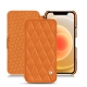 Funda de piel Apple iPhone 12 mini - Orange - Couture ( Nappa - Pantone 1495U ) 