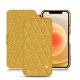 Custodia in pelle Apple iPhone 12 mini - Mimosa - Couture ( Pantone 141C ) 