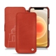Apple iPhone 12 mini leather case - Arange clouquié