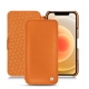Custodia in pelle Apple iPhone 12 - Orange ( Nappa - Pantone 1495U ) 