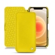 Funda de piel Apple iPhone 12 - Jaune fluo