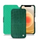 Housse cuir Apple iPhone 12 - Crocodile pino