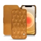 レザーケース Apple iPhone 12 - Or Maïa - Couture