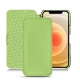 Custodia in pelle Apple iPhone 12 - Vert olive PU