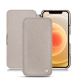 Lederschutzhülle Apple iPhone 12 - Taupe innocent