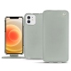 Apple iPhone 12 mini leather case - Gris ( Nappa - Pantone W428C ) 