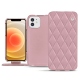 Funda de piel Apple iPhone 12 mini - Rose - Couture ( Nappa - Pantone 2365C ) 