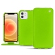 Custodia in pelle Apple iPhone 12 mini - Vert fluo
