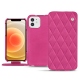Housse cuir Apple iPhone 12 mini - Rose BB - Couture