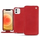 Apple iPhone 12 mini leather case - Rouge troupelenc
