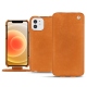 Lederschutzhülle Apple iPhone 12 mini - Mandarine vintage ( Pantone 165C ) 