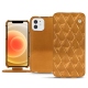 Housse cuir Apple iPhone 12 mini - Or Maïa - Couture