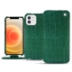 Custodia in pelle Apple iPhone 12 mini - Crocodile pino