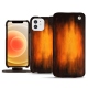 Apple iPhone 12 mini leather case - Fauve Patine