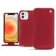 Housse cuir Apple iPhone 12 mini - Rouge passion