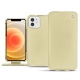 Housse cuir Apple iPhone 12 - Beige ( Nappa - Pantone 7502C ) 