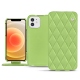 Lederschutzhülle Apple iPhone 12 - Vert olive - Couture ( Nappa - Pantone 578U ) 