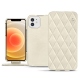 Funda de piel Apple iPhone 12 - Blanc escumo - Couture