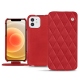 Funda de piel Apple iPhone 12 - Rouge troupelenc - Couture