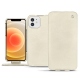 硬质真皮保护套 Apple iPhone 12 - Blanc escumo
