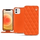 硬质真皮保护套 Apple iPhone 12 - Orange fluo - Couture