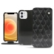 Capa em pele Apple iPhone 12 - Onyx - Couture