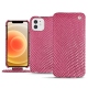 Funda de piel Apple iPhone 12 - Serpent ciclamino