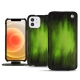 Housse cuir Apple iPhone 12 - Vert Patine