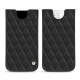 Funda de piel Apple iPhone 12 mini - Noir - Couture ( Nappa - Black ) 