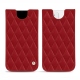 硬质真皮保护套 Apple iPhone 12 mini - Rouge - Couture ( Nappa - Pantone 199C ) 