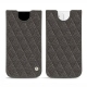 Custodia in pelle Apple iPhone 12 mini - Anthracite - Couture ( Pantone 424C ) 
