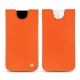 Pochette cuir Apple iPhone 12 mini - Orange fluo