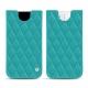 Capa em pele Apple iPhone 12 mini - Bleu fluo - Couture