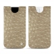 Funda de piel Apple iPhone 12 mini - Autruche desert