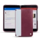 Coque cuir Microsoft Surface Duo - Prune vintage ( Pantone 512C ) 
