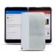 Custodia in pelle Microsoft Surface Duo - Platinium ( Pantone 877C ) 