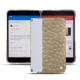 Custodia in pelle Microsoft Surface Duo - Autruche desert