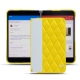 가죽 커버 Microsoft Surface Duo - Jaune fluo - Couture