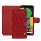Lederschutzhülle Google Pixel 5 - Rouge - Couture ( Nappa - Pantone 199C ) 