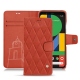 Housse cuir Google Pixel 5 - Arange clouquié - Couture
