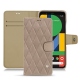 Google Pixel 5 leather case - Taupe vintage - Couture
