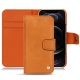 Housse cuir Apple iPhone 12 Pro Max - Mandarine vintage ( Pantone 165C ) 