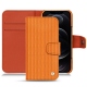 Custodia in pelle Apple iPhone 12 Pro Max - Abaca arancio