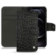 Lederschutzhülle Apple iPhone 12 Pro Max - Autruche nero
