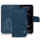 Housse cuir Apple iPhone 12 Pro Max - Blu mediterran - Couture