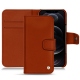 Apple iPhone 12 Pro Max leather case - Orange Veggie
