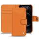 レザーケース Apple iPhone 12 Pro - Orange ( Nappa - Pantone 1495U ) 