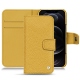 Housse cuir Apple iPhone 12 Pro - Mimosa ( Pantone 141C ) 