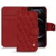 Custodia in pelle Apple iPhone 12 Pro - Tomate - Couture ( Pantone 187C ) 