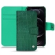 Funda de piel Apple iPhone 12 Pro - Crocodile pino